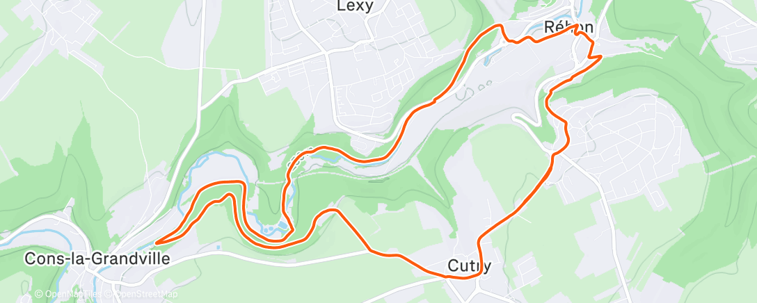Mapa de la actividad (La deuxième sortie avec Louis de nuit)