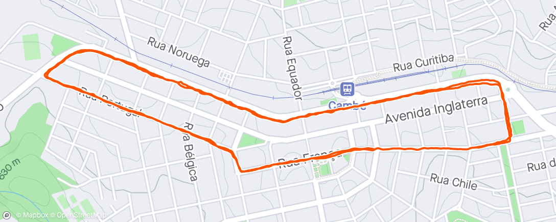 活动地图，Caminhada vespertina