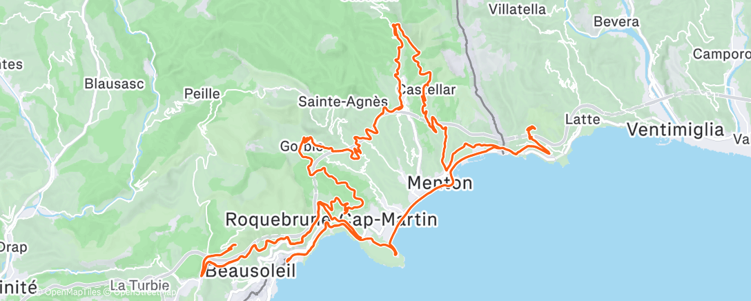 Mappa dell'attività Morning Ride