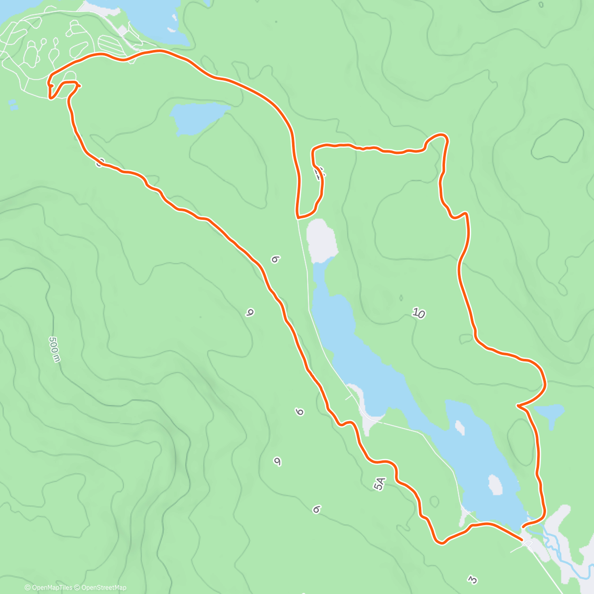 Map of the activity, Orford c'est merveilleux!!