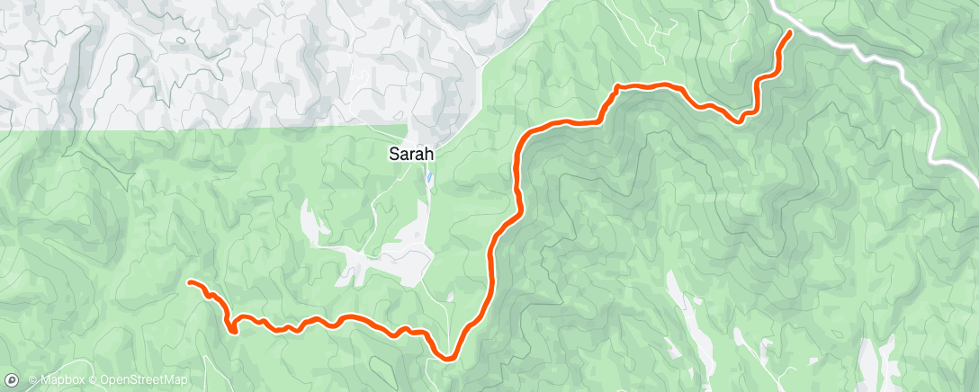 Map of the activity, Morning Hike