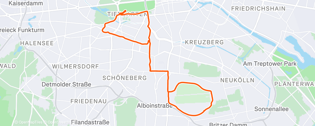 Map of the activity, Tempelhof