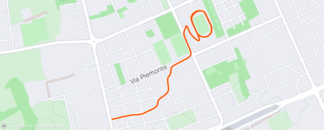 Karte der Aktivität „Afternoon Run”