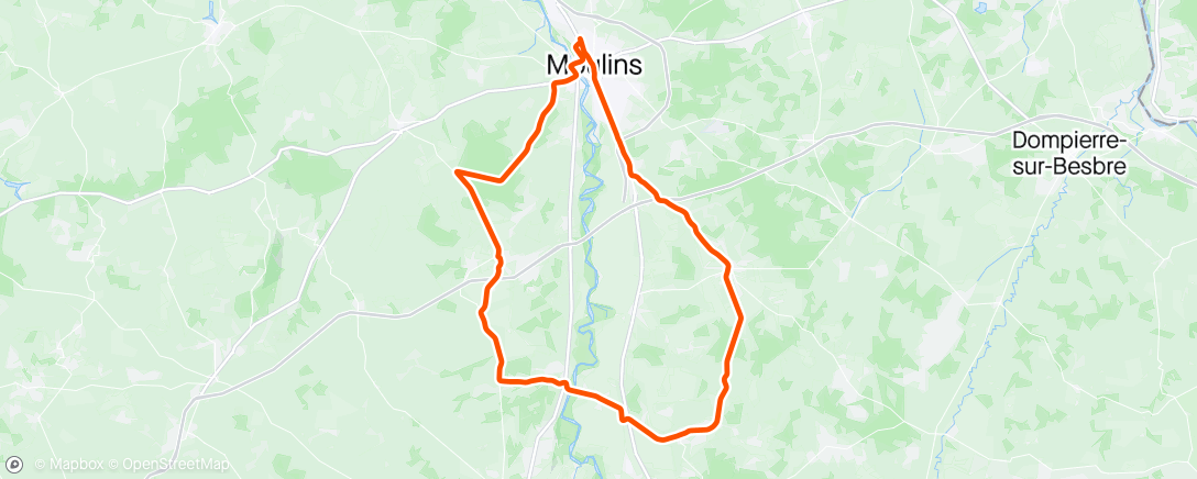 Map of the activity, Race Prep Ride. 🇨🇵