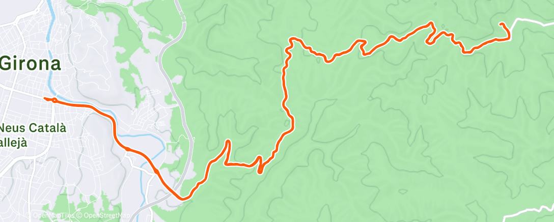 Map of the activity, Afternoon Ride