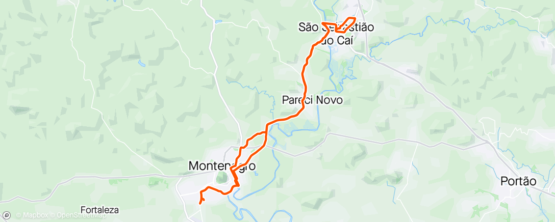 Map of the activity, Giro de Domingo