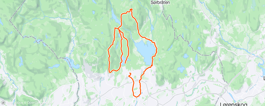 Map of the activity, Søndagskosetur med Odin 🙂