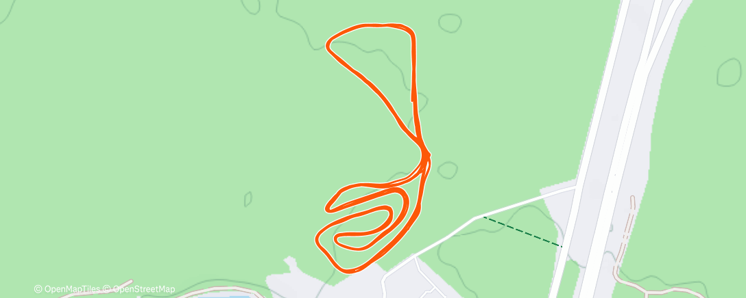 Карта физической активности (Северный лыжный заезд (день))