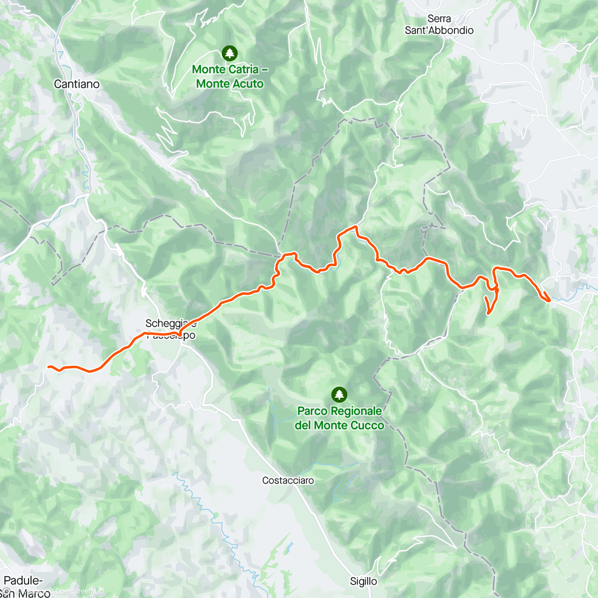 Map of the activity, Côte Coppenberg ……. A no è solo la Pantana