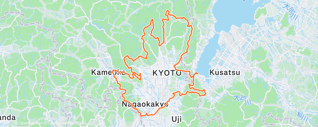 Карта физической активности (午後のトレイルランニング)