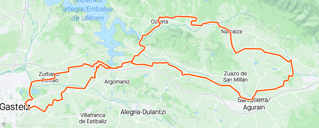 Map of the activity, Zalduendo-Agurain