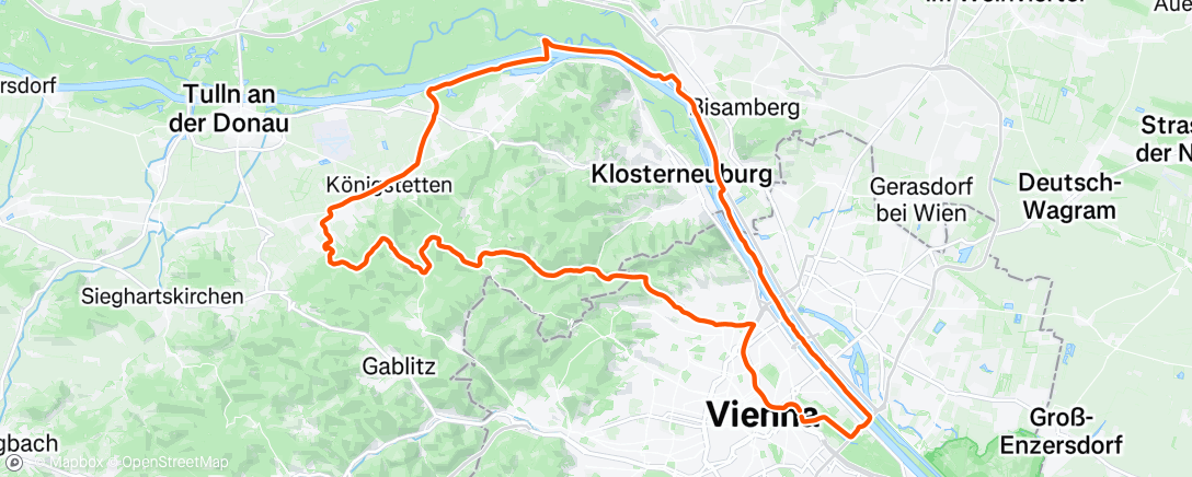 Map of the activity, Mittagsradfahrt ☯️