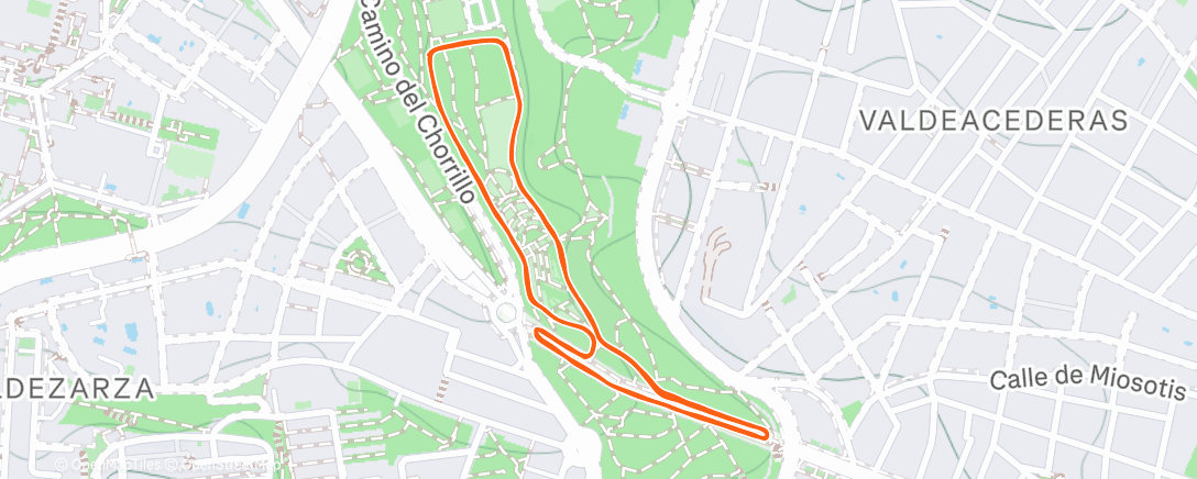 Map of the activity, Mario’s 10K training - 6 days to go