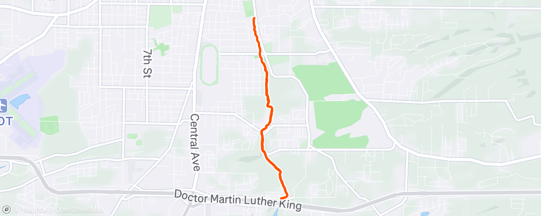 Map of the activity, Afternoon Walk