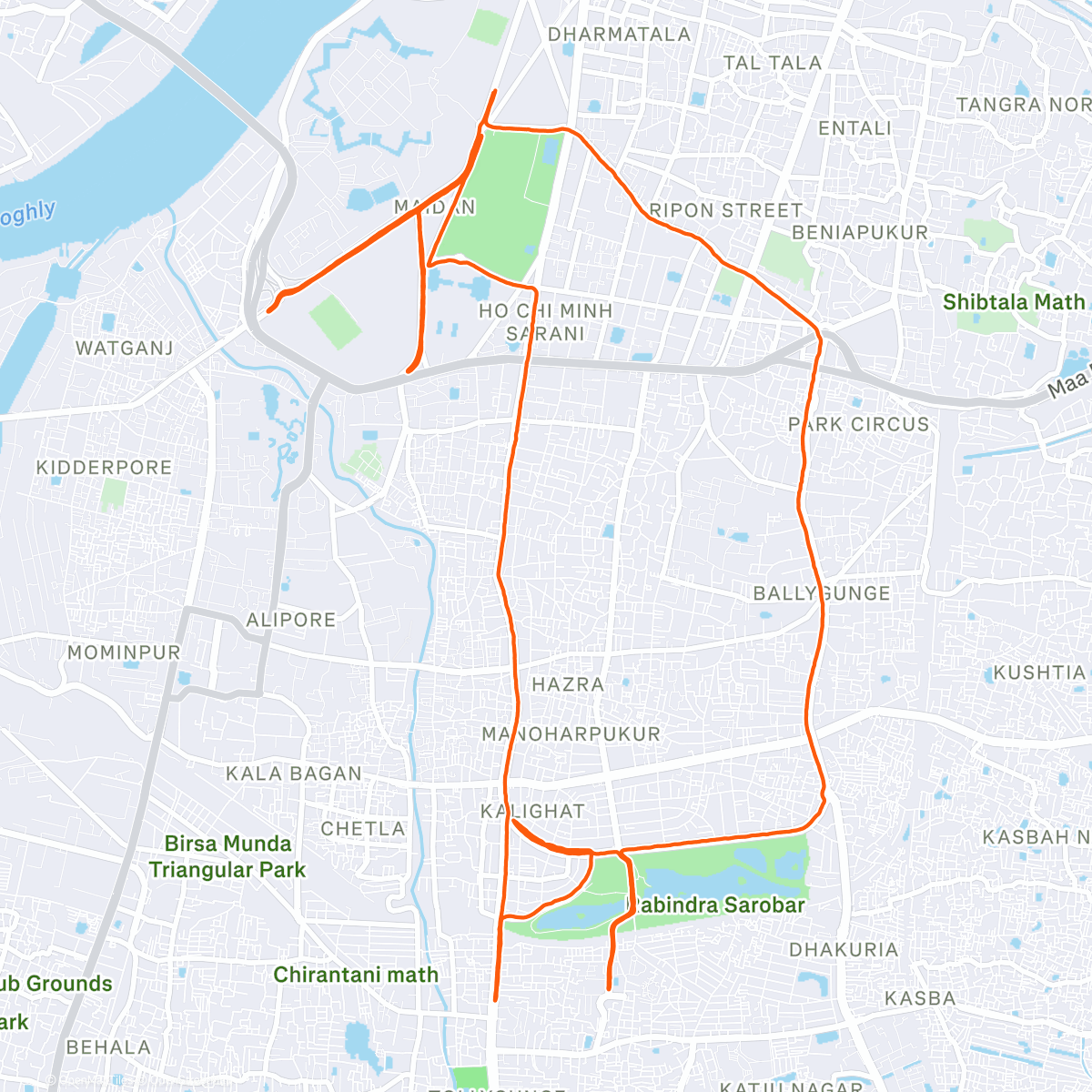 Map of the activity, TSK World 25K