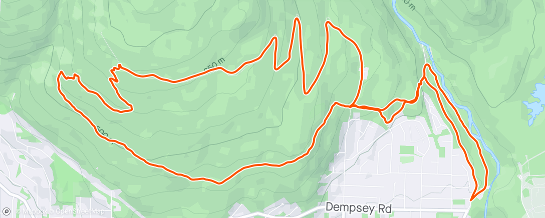 Map of the activity, Sunshine run - Fromme loop