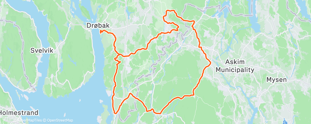 Map of the activity, Morning Ride