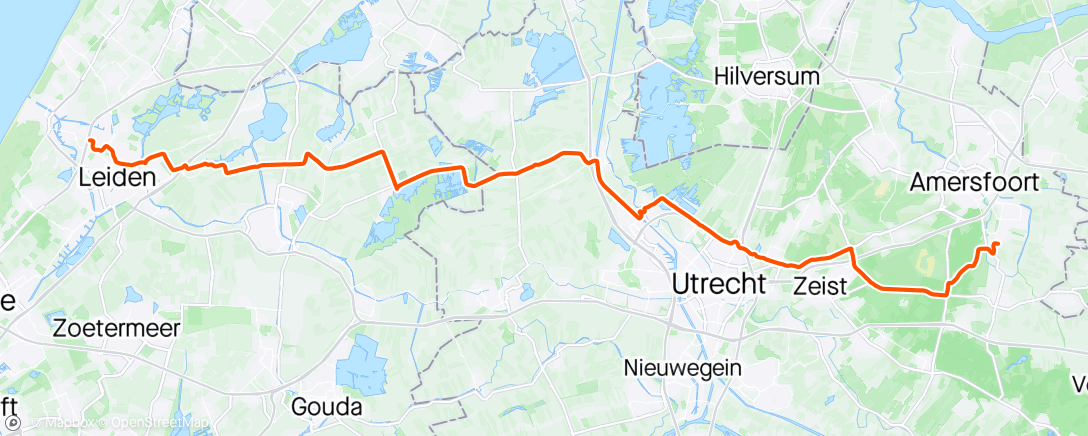アクティビティ「Kijken bij Myrthe, Criterium in Oegstgeest」の地図