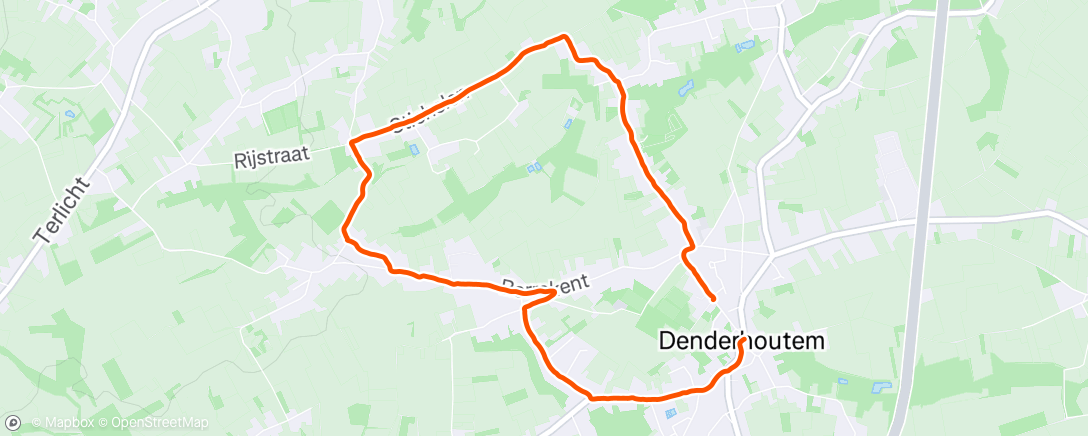 Map of the activity, Afternoon Walk