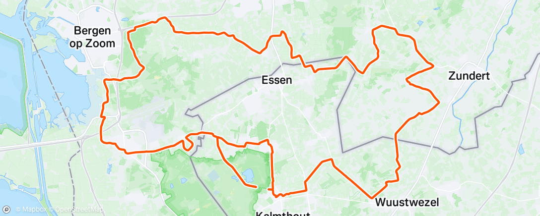Map of the activity, Morning Ride