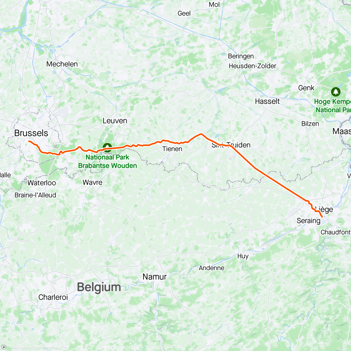 Map of the activity, Belgian Escape - Tag 3