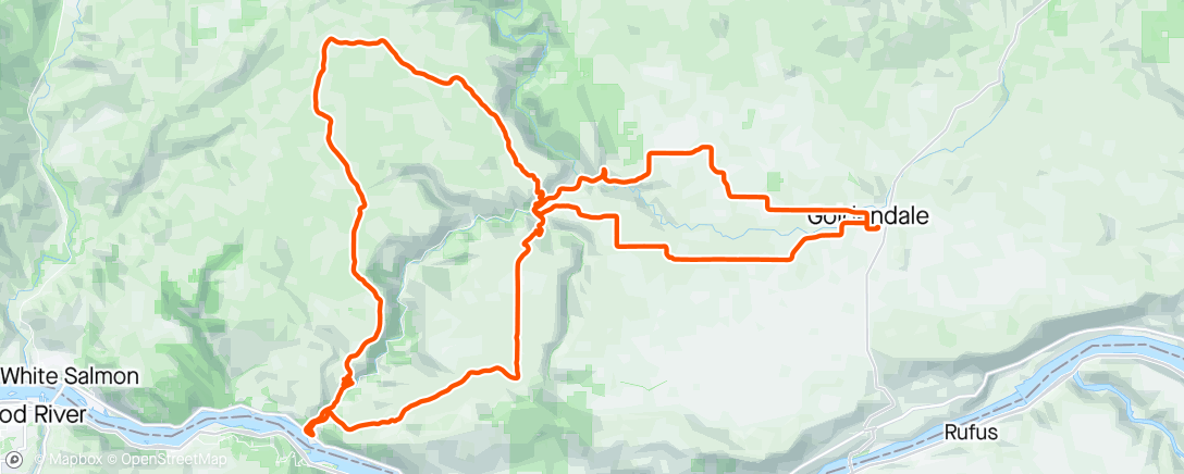 Map of the activity, Goldendale Fondo