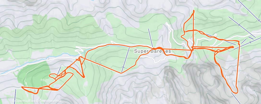 Map of the activity, Bareges #4