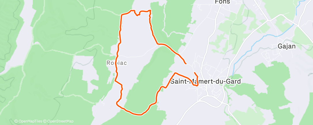 Map of the activity, 🎄🐕‍🦺 Run avec le patou