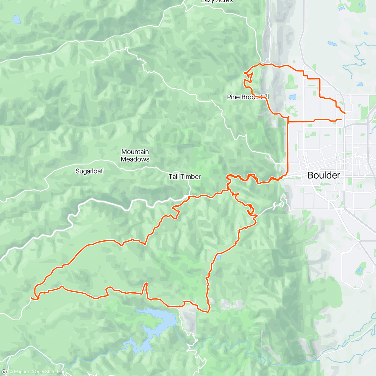 Map of the activity, Morning Ride