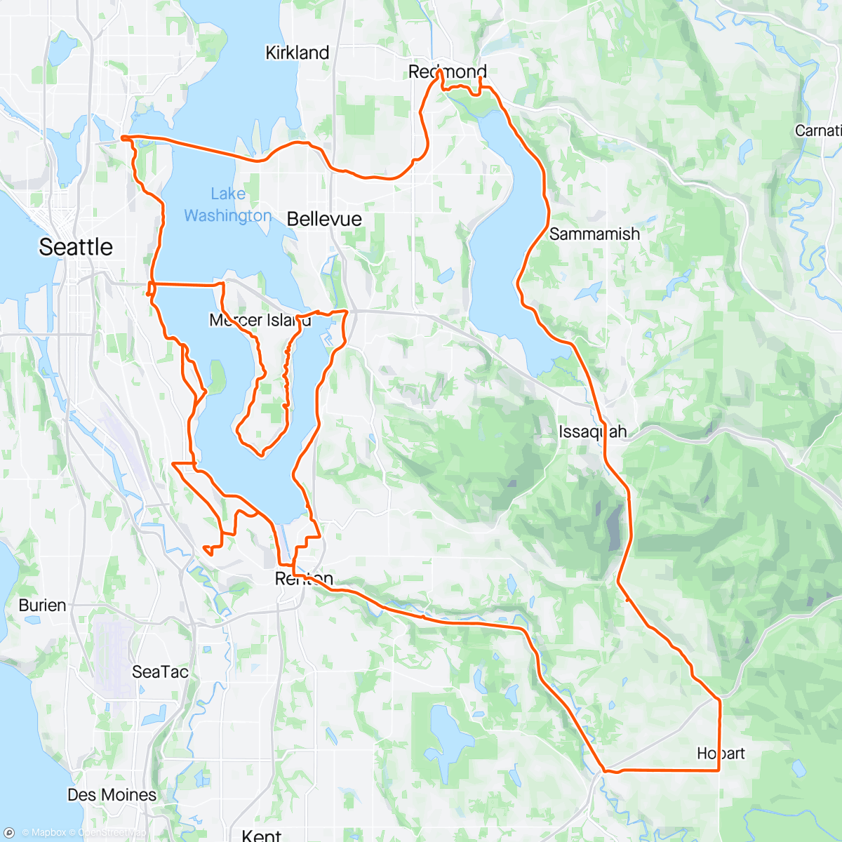 Карта физической активности (First Century Ride of the season)