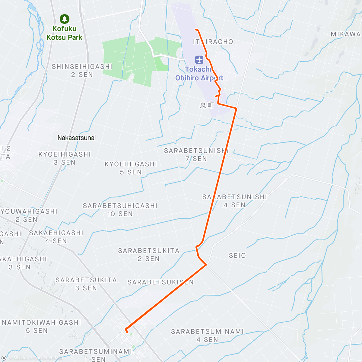 Map of the activity, 花子ちゃんと空港ライド