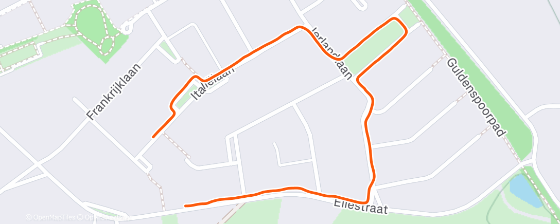 Map of the activity, Ochtendwandeling