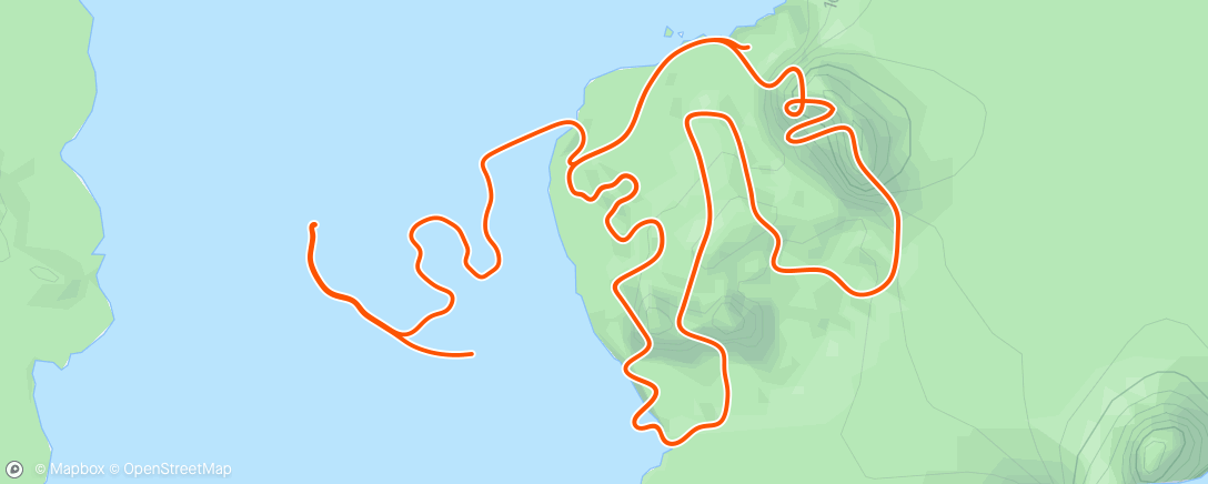 Map of the activity, Zwift - Race: Stage 2: Bag That Badge - Hilly Route Reverse (C) on Hilly Route Reverse in Watopia