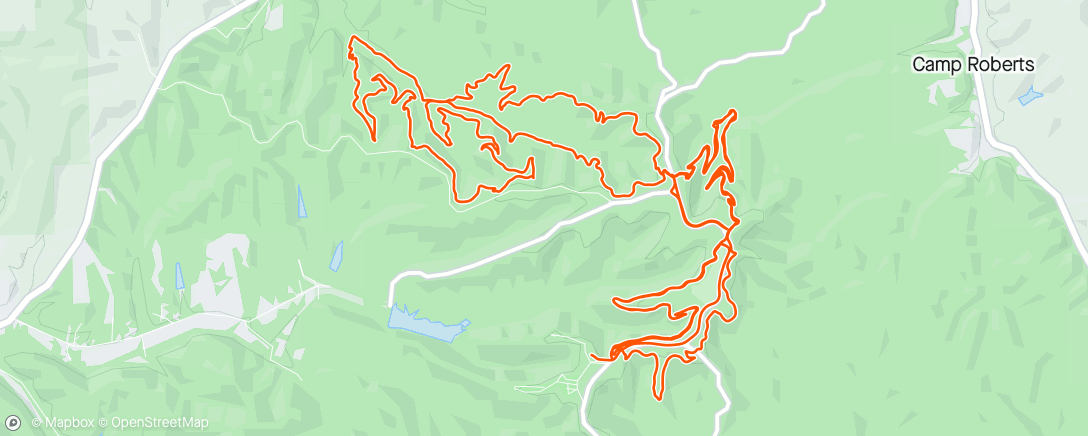 Map of the activity, Brown county Enduro.  1st in over 50 Expert, 7 Stages