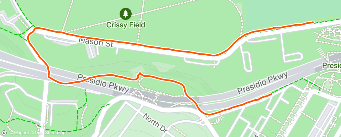 Map of the activity, Caminata de mañana