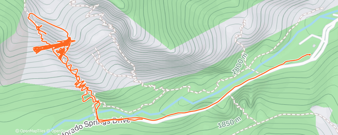Map of the activity, Eldo w Hailey