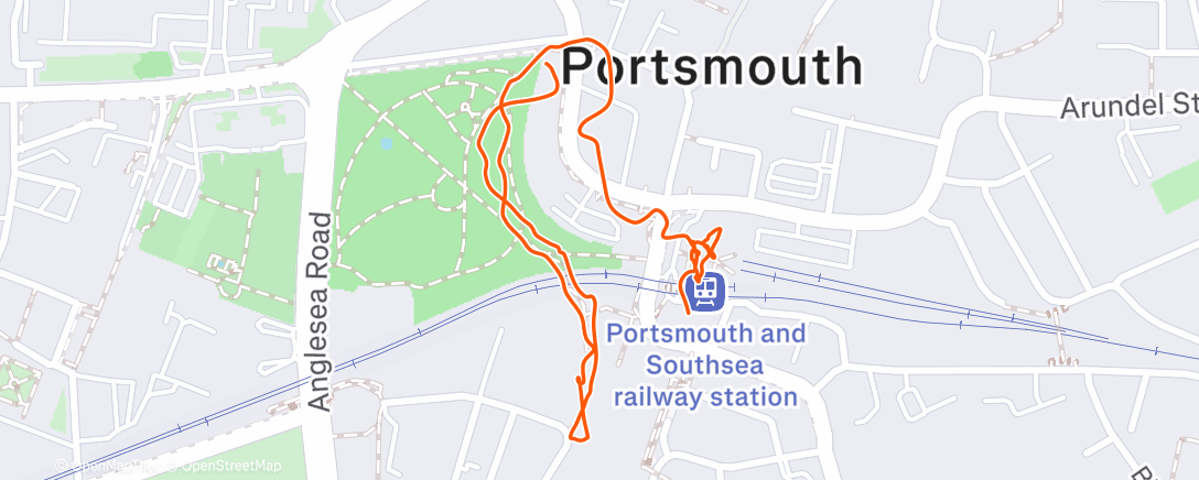 Map of the activity, Walking ☀️ | Spoons breakfast helping with the hangover