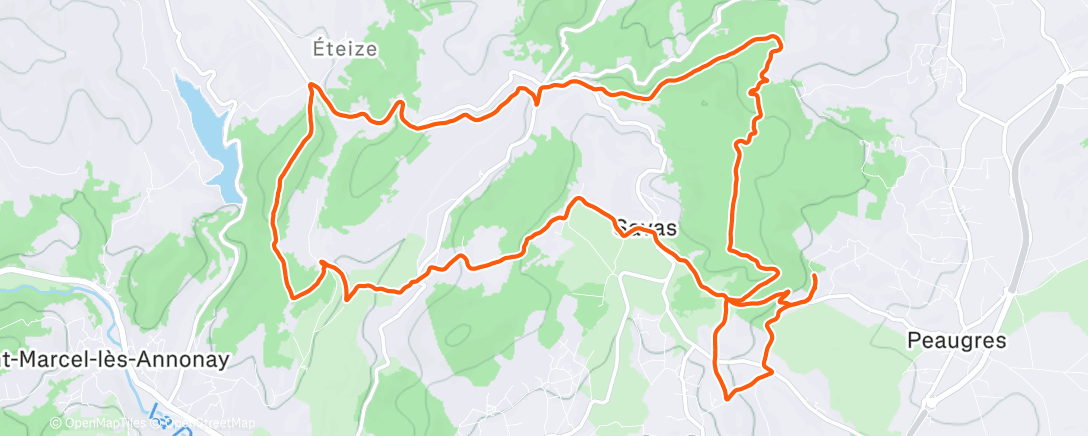 Map of the activity, Sortie plaisir