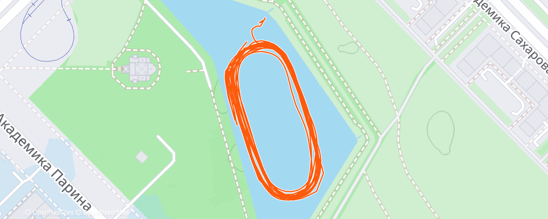 Карта физической активности (Катание на коньках (вечер))