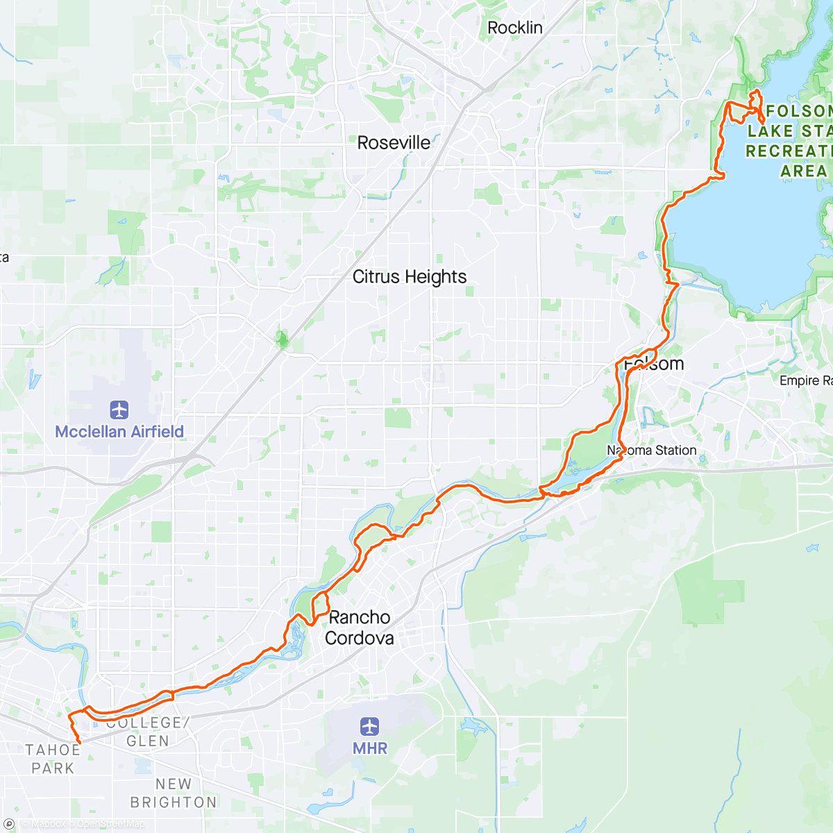 Map of the activity, Pas Normal Studios Women’s ride and then some