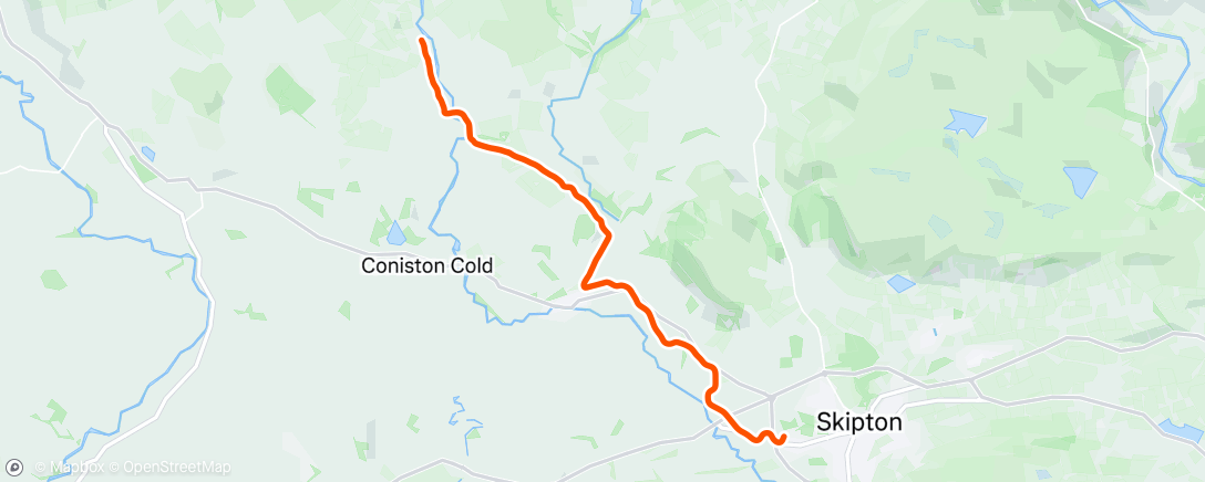 Map of the activity, Cup of cha in Airton with Graham. S.