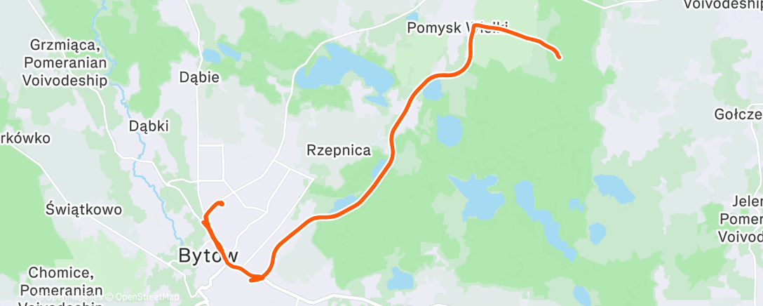 Map of the activity, Afternoon Ride