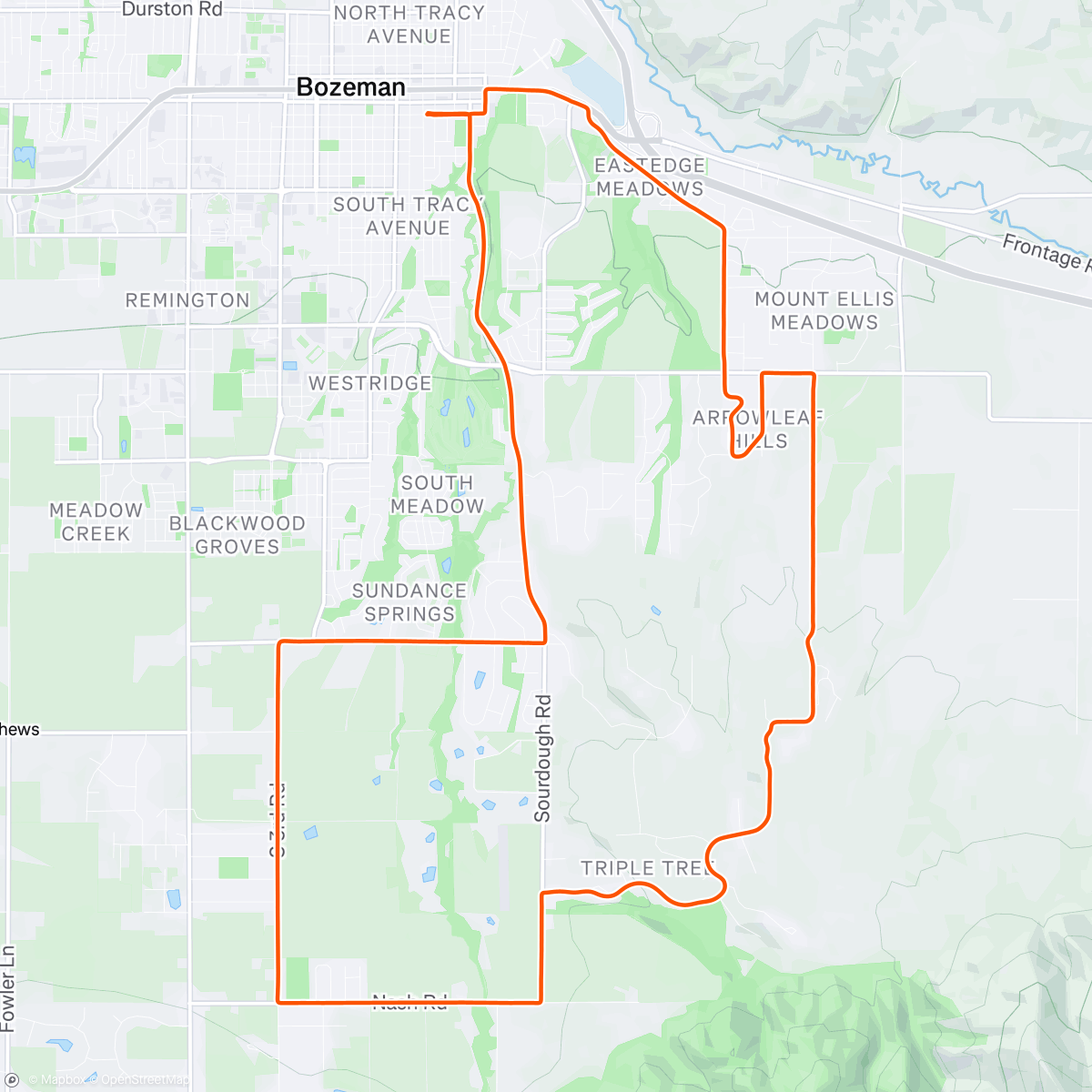 Map of the activity, Breezy