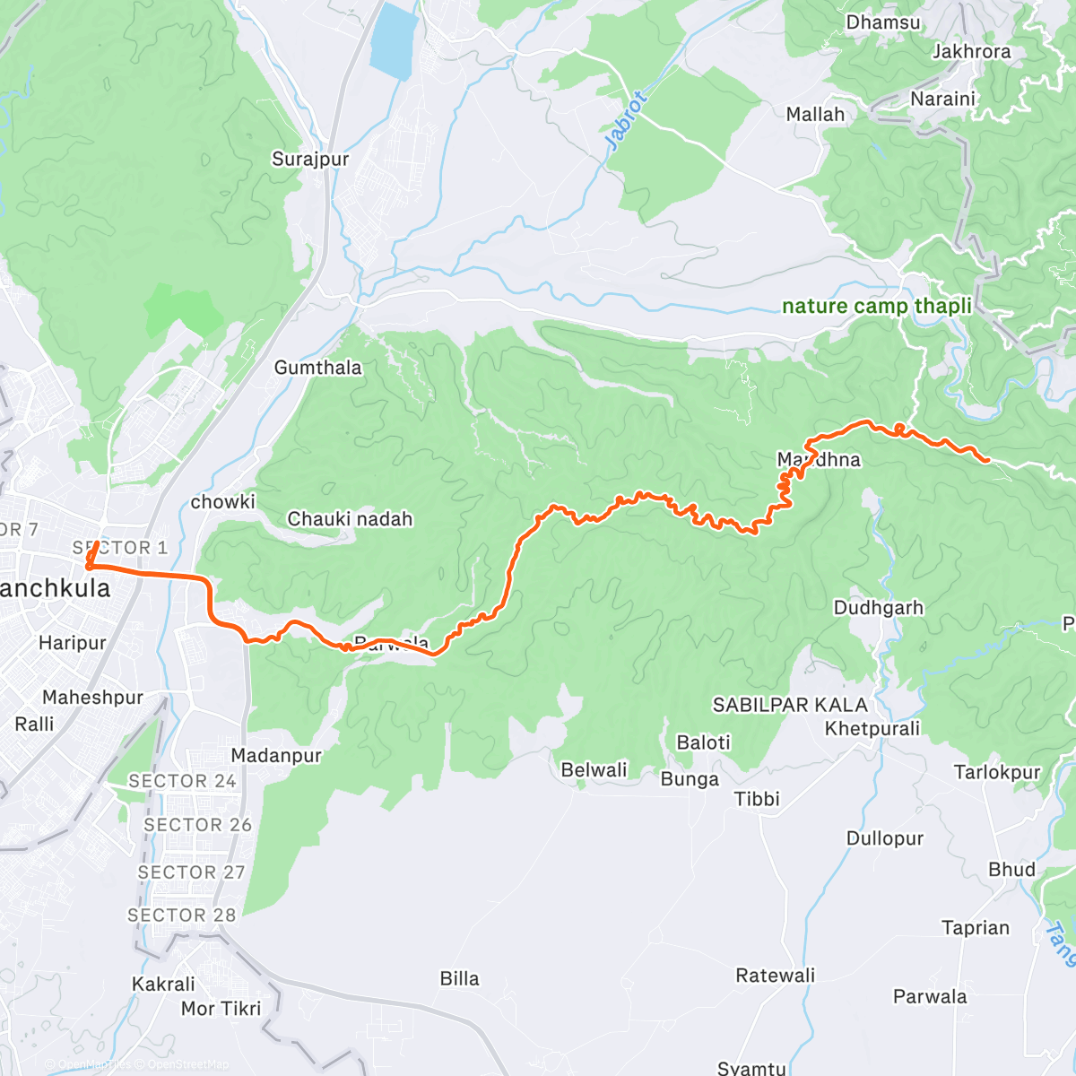 Map of the activity, Mandana and a bit more