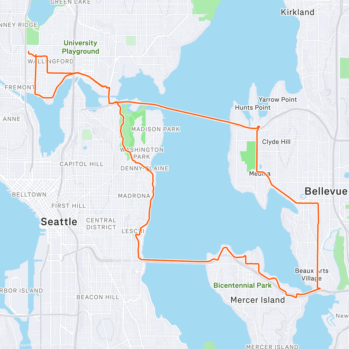 Map of the activity, Recovery Mts