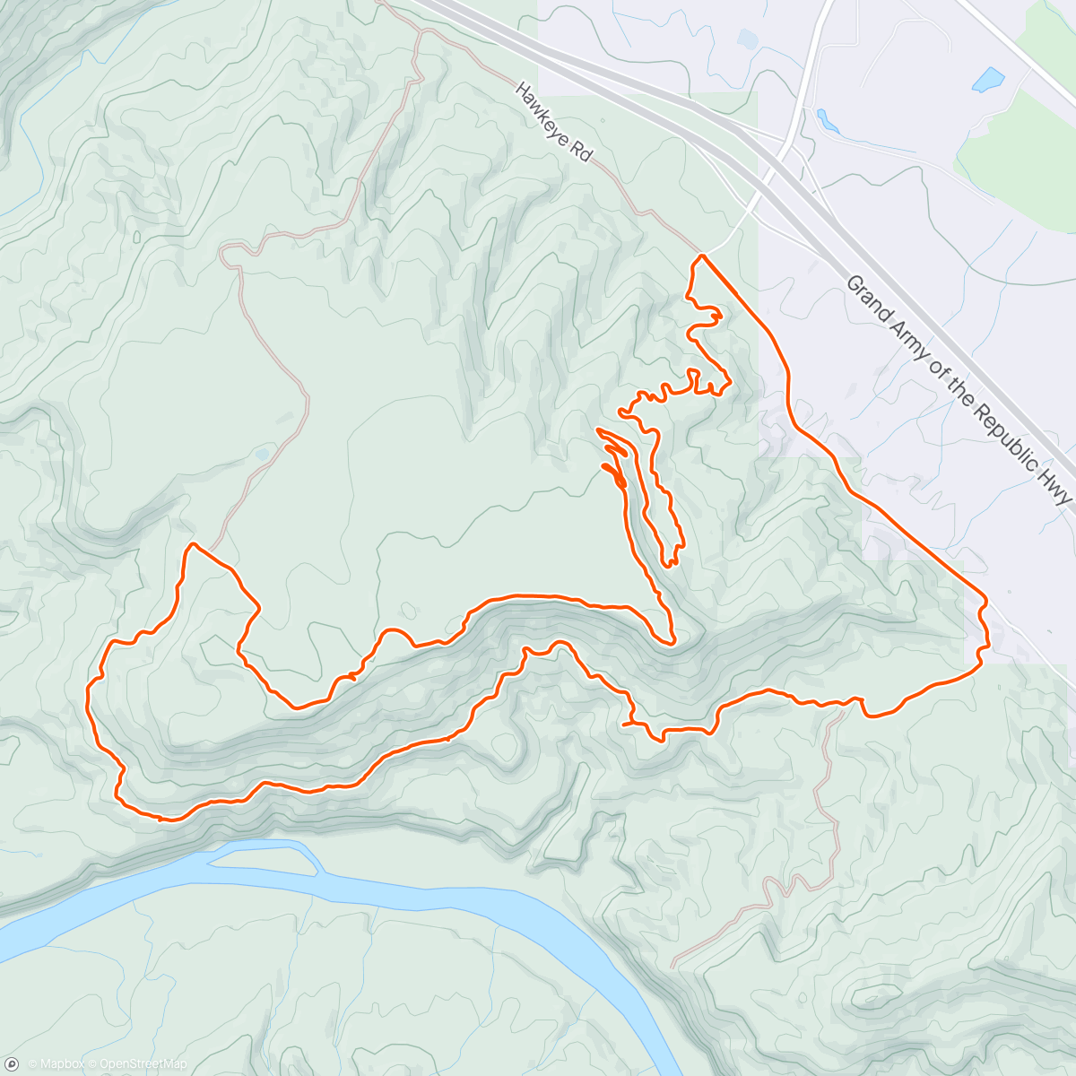 Map of the activity, Krazy for Koko Loops #mtb