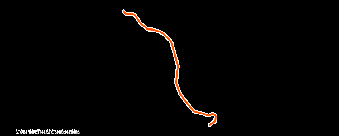 Карта физической активности (Night jog)