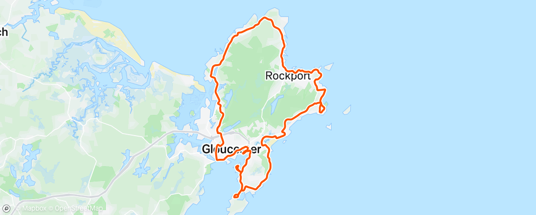 Map of the activity, Morning Ride