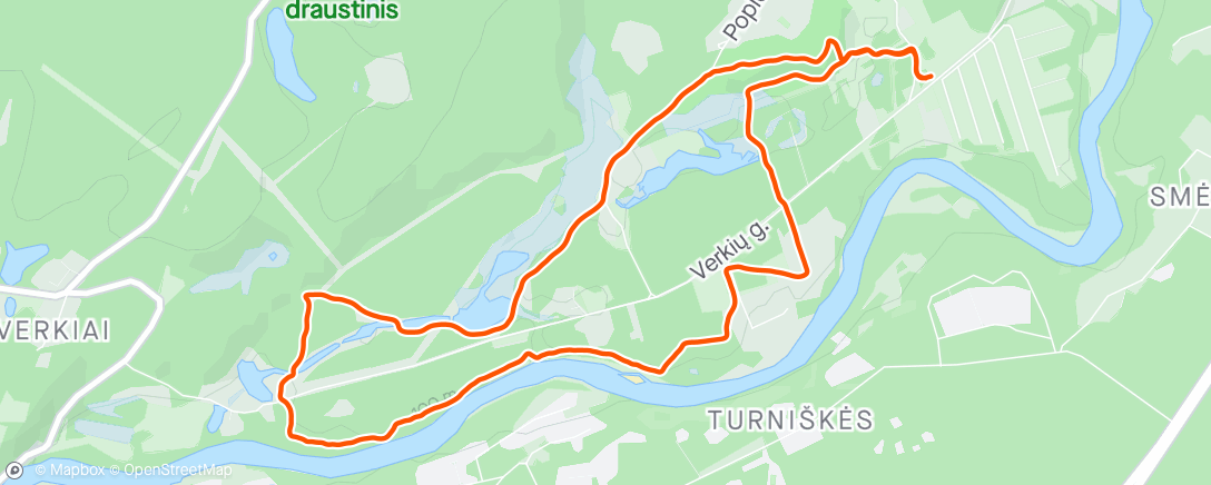 Karte der Aktivität „Evening Trail Run”