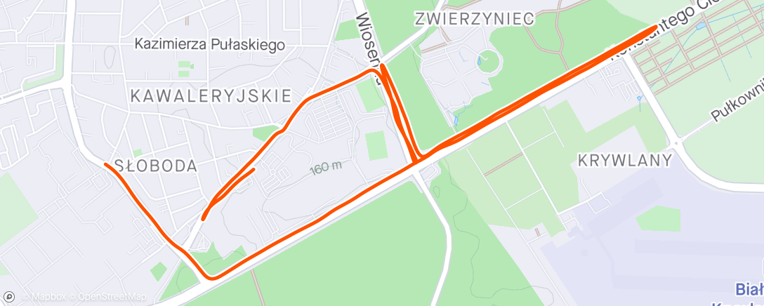 Map of the activity, Easy 7 km